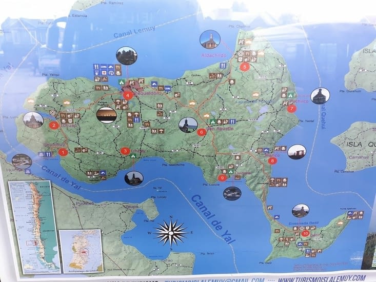 La carte de l ile