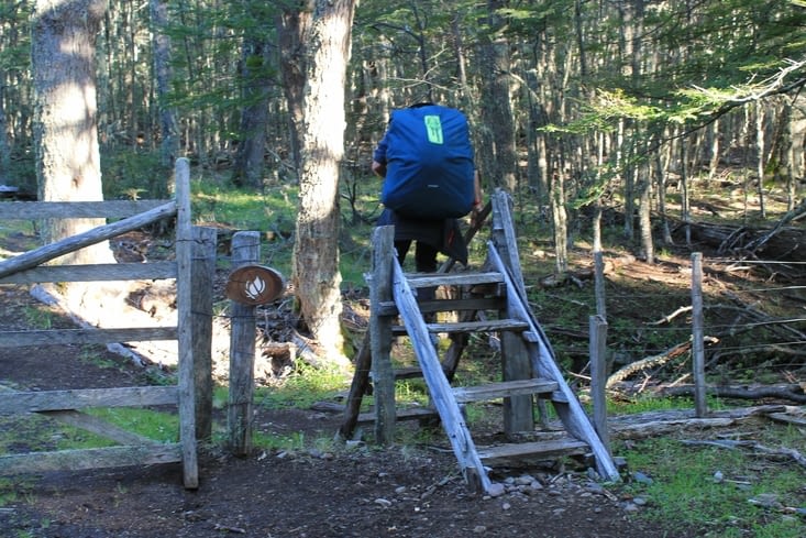 Nouvel obstacle, nous traversons des terres privés
