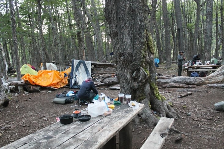 Le camping de la veille