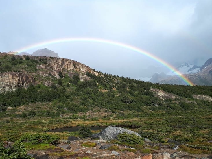Les premières lumières de l'arc en ciel