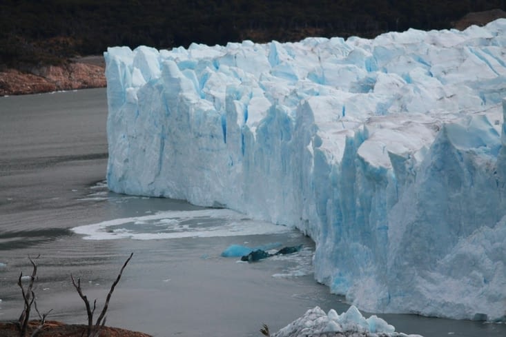 La partie la plus mouvementée du glacier