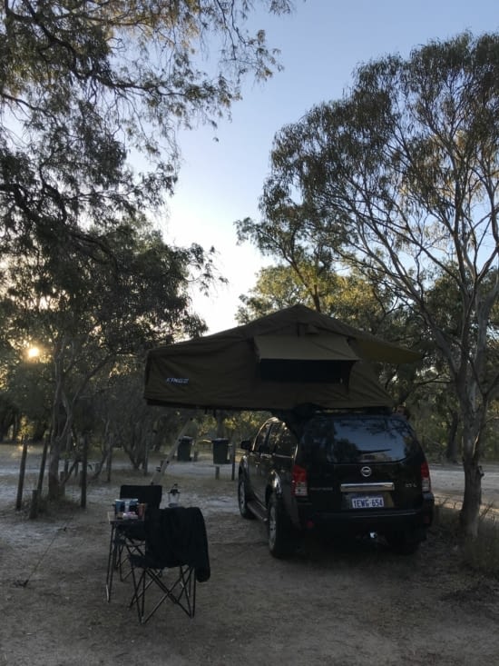 Arrivés à Gracetown installés pour la nuit !