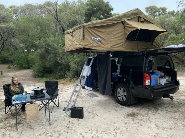 Voilà notre campement !!