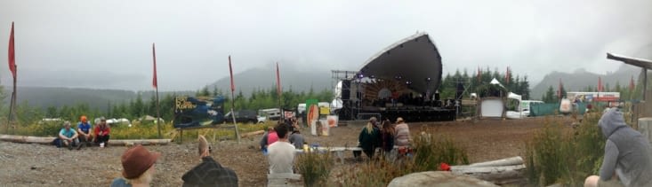 La grande scène l'après midi.