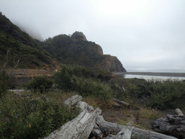 Côté mer toujours, avec le brouillard qui arrive