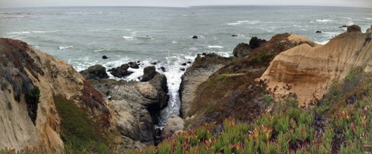 Depuis le chemin qui longe la côte