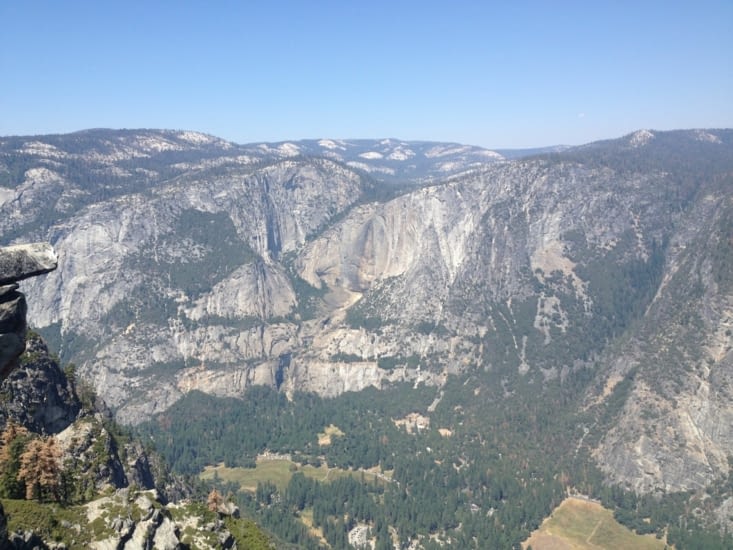 Les Yosemite Falls à sec