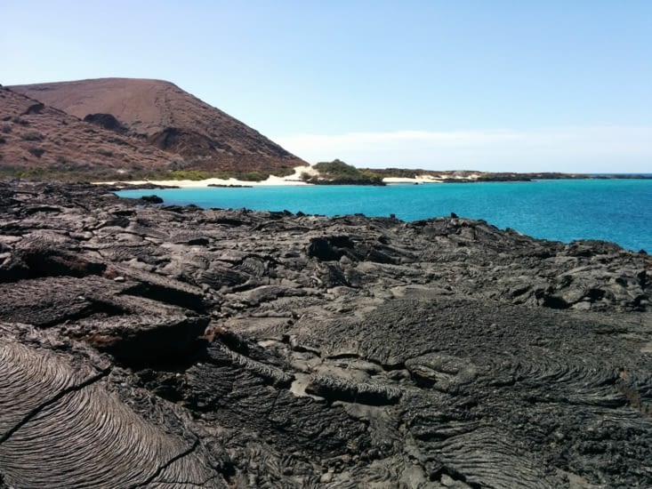 Île Santiago, champ de lave de l'éruption de 1904 à 1906