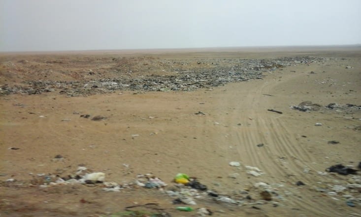 Première impression du Pérou un peu gâchée  par les décharges qui longent les routes, choses que j'ai beaucoup moins vu en Équateur