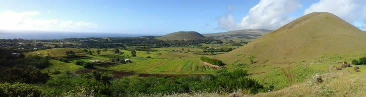 La chaîne des puys au milieu du Pacifique...