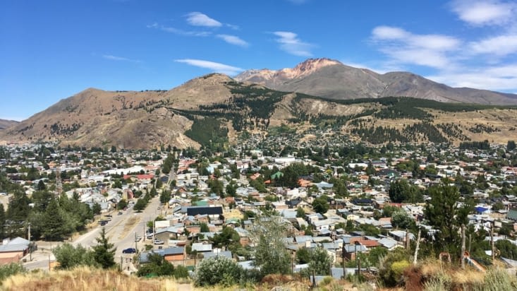 Vue sur la ville d'Esquel
