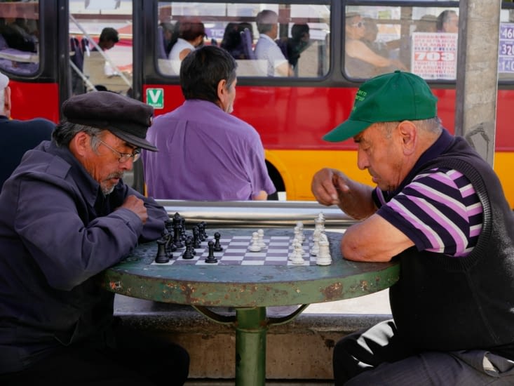 Joueurs d'échec, imperturbables !