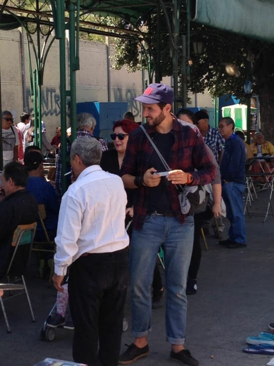 Le photographe en action