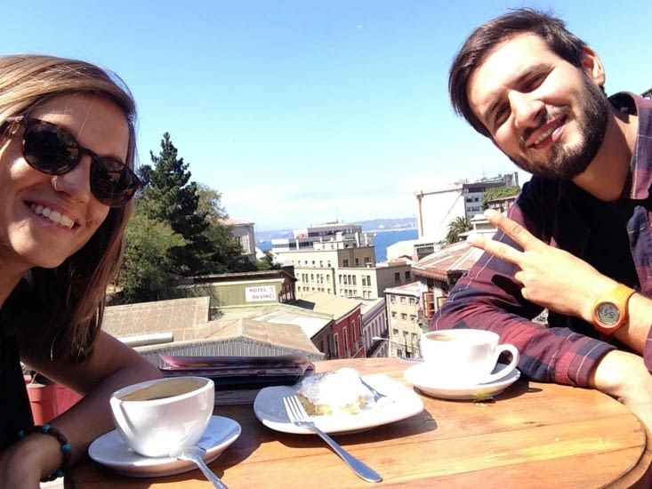 Pause café avec vue :) (et tarte au citron qui tue !)