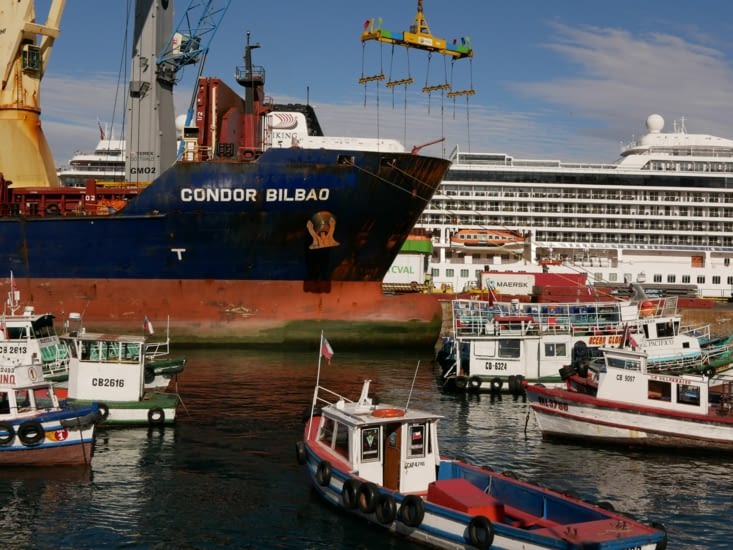Port de Valparaiso - Y'a du monde !