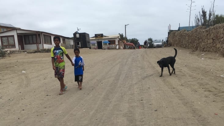 Flamenco - Rue entre la plage et la maison de Cecilia