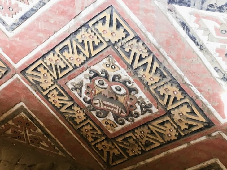 Huaca de la Luna - Représentation de leur dieu Ai Apaec