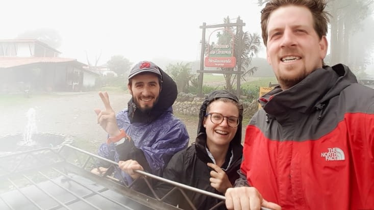 Retour sous la pluie avec nos amis allemands Jacob et Eli