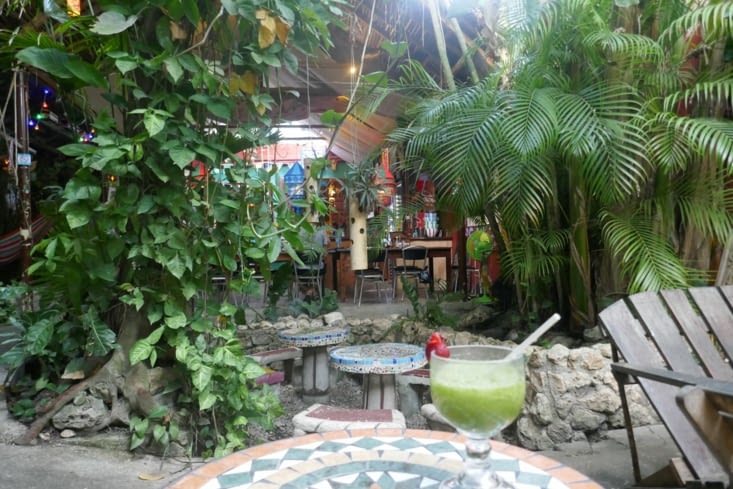 Le patio de l’hotel « Los amigos »