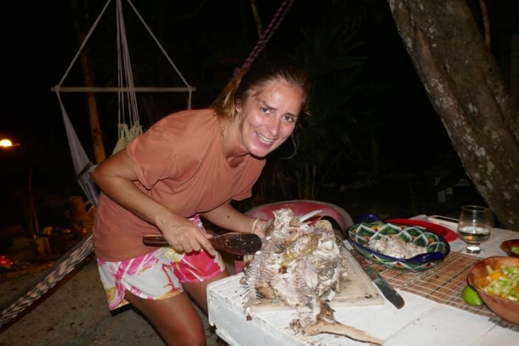Soirée de clôture à la Corazon de Selva, notre pied à terre à 20km de Tulum