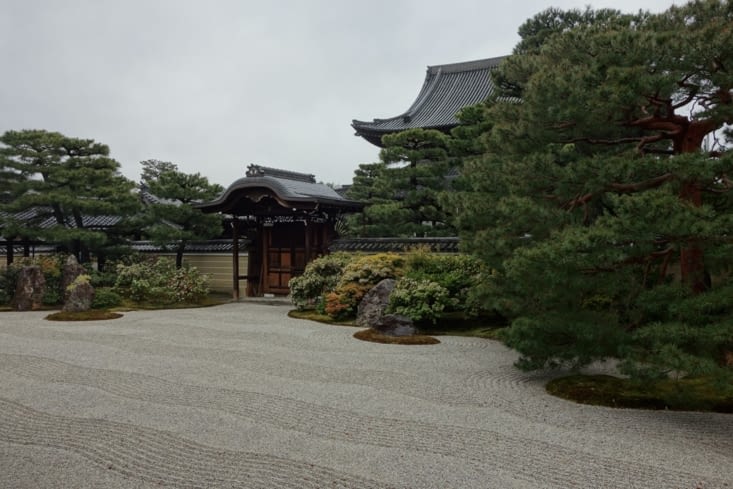 Jardin zen, temple Kennin-ji