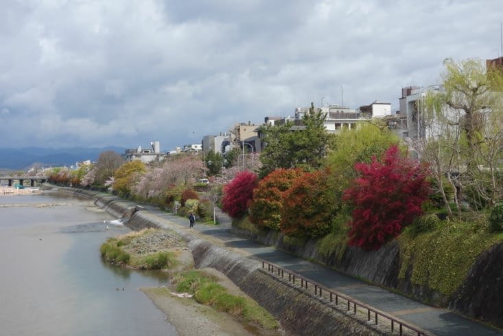 Kyoto, le long de la rivière Kamogawa