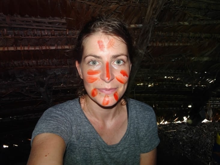 Nous avons le droit à la peinture de bienvenue