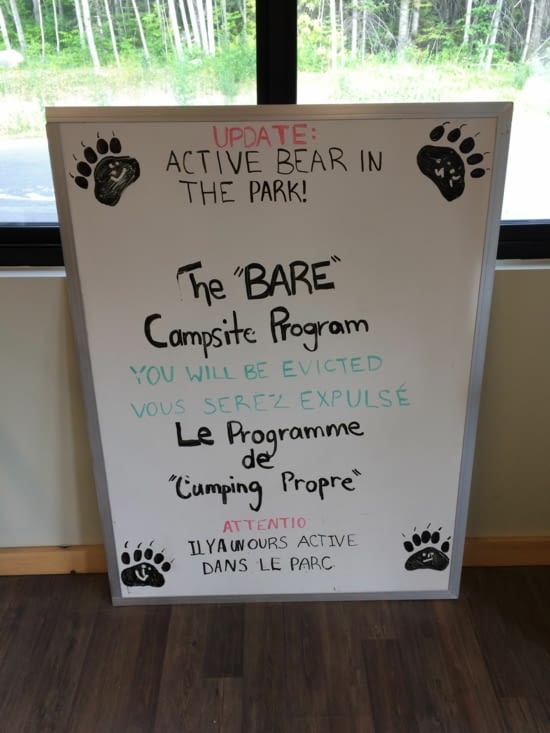 Attention il y a un ours dans le parc (que je n'ai pas trouvé...)