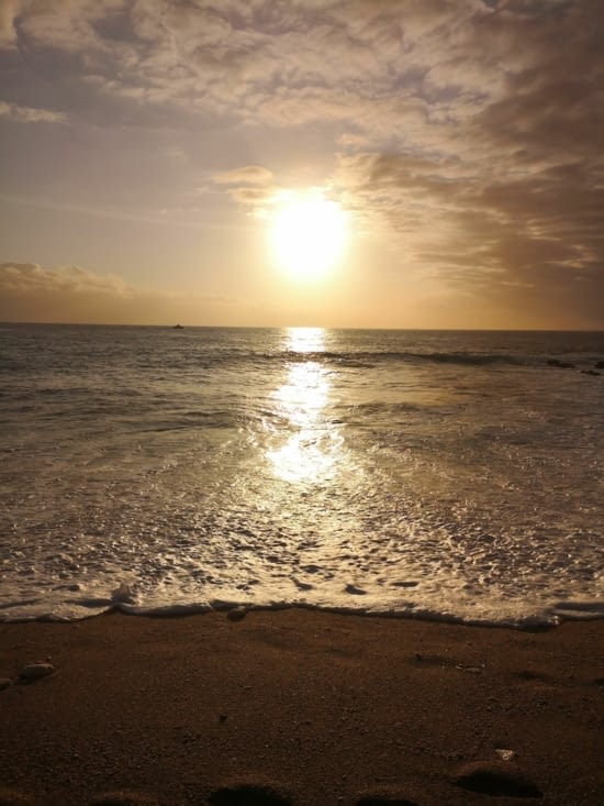 Une journée inoubliable se termine par un beau coucher de soleil