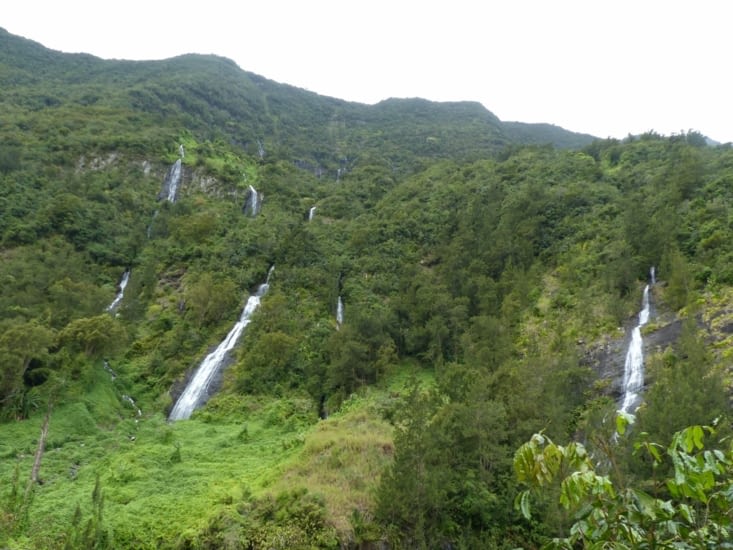 Les voiles de la Mariée et la Cascade des Demoiselles