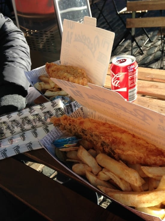 Un fish & chips au Camden Market