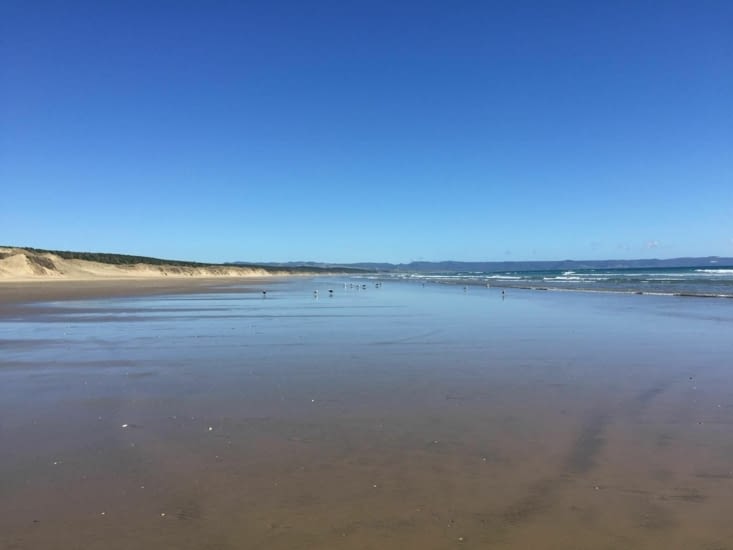 Ninety miles beach (magnifique plage de 90 km)