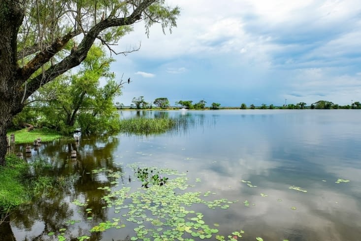 Le port au bord du camping