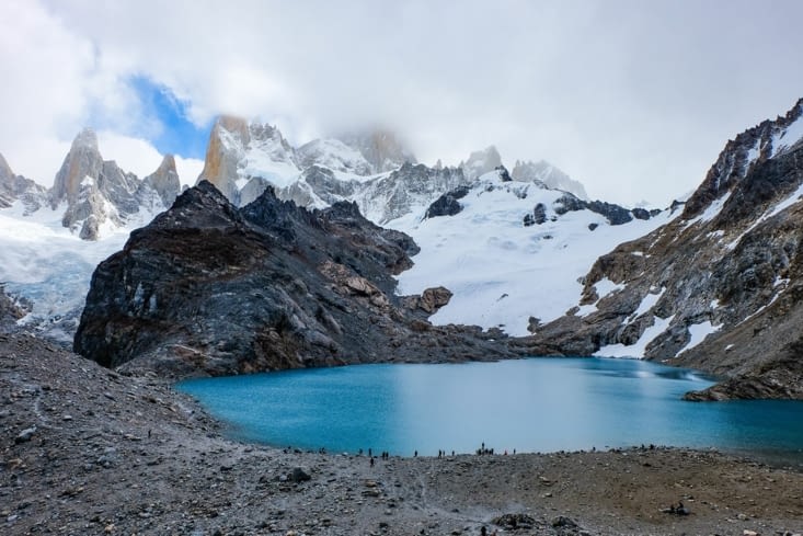 FITZ ROY !!! ou presque... il a du mal à sortir du brouillard pour nous faire un coucou