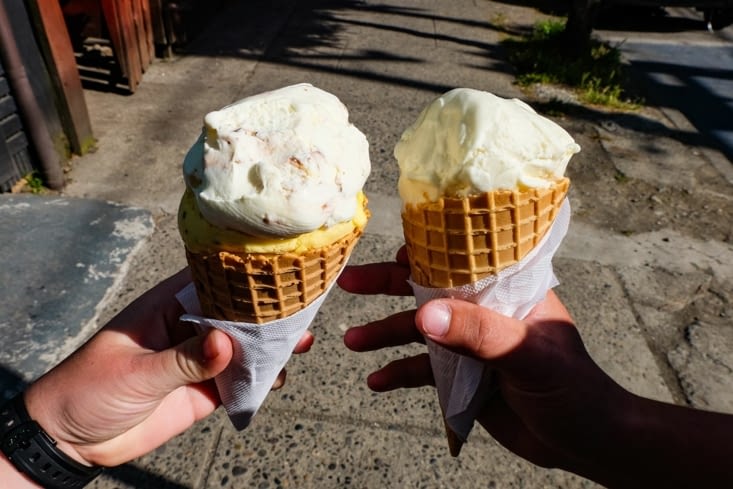 Castro - petite glace au Brújula