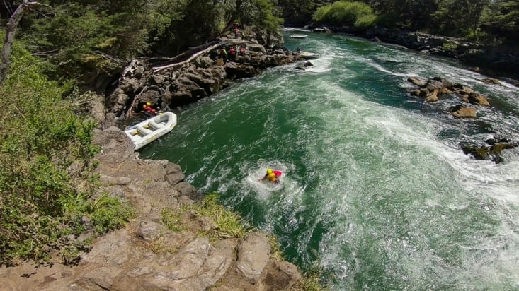 Rafting - Saut à 5 mètres de hauteur (Lola)