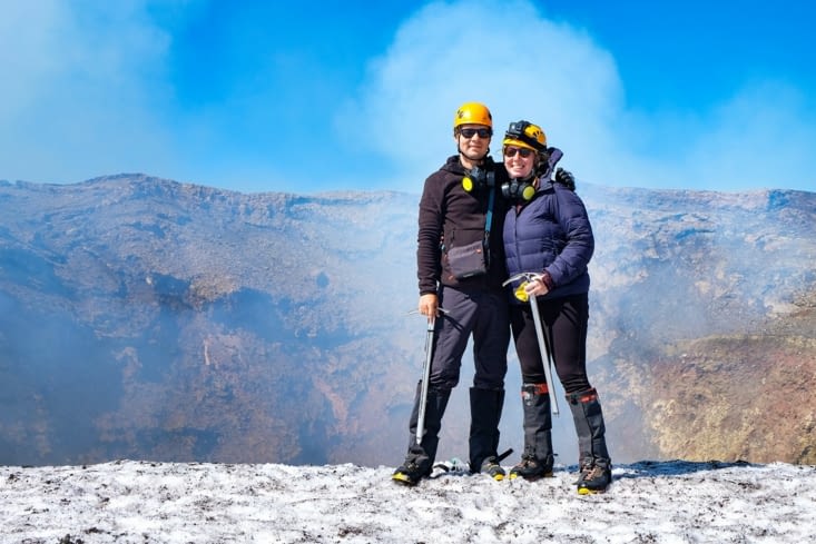 Volcan Villarrica - Aux portes du cratère fumant