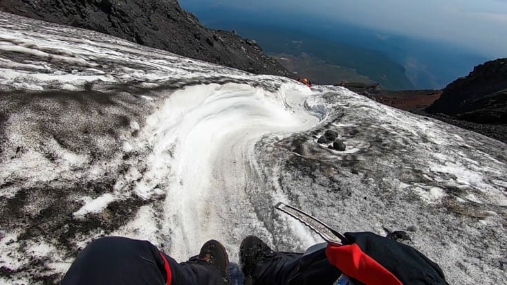 Volcan Villarrica - La Grande Glissade
