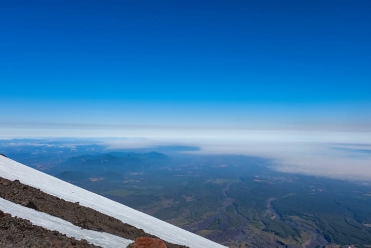 Volcan Villarrica - Petite pause avant le dernier tiers