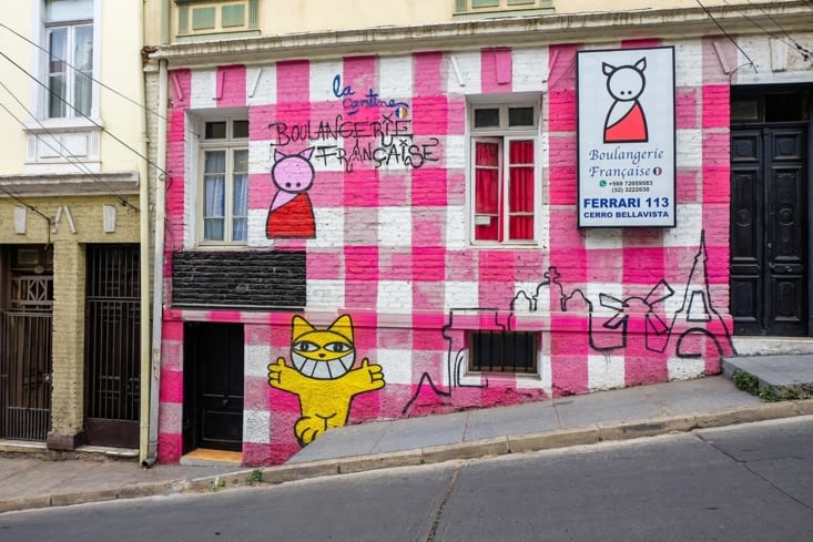 Valparaíso - Boulangerie française avec "le Chat" !