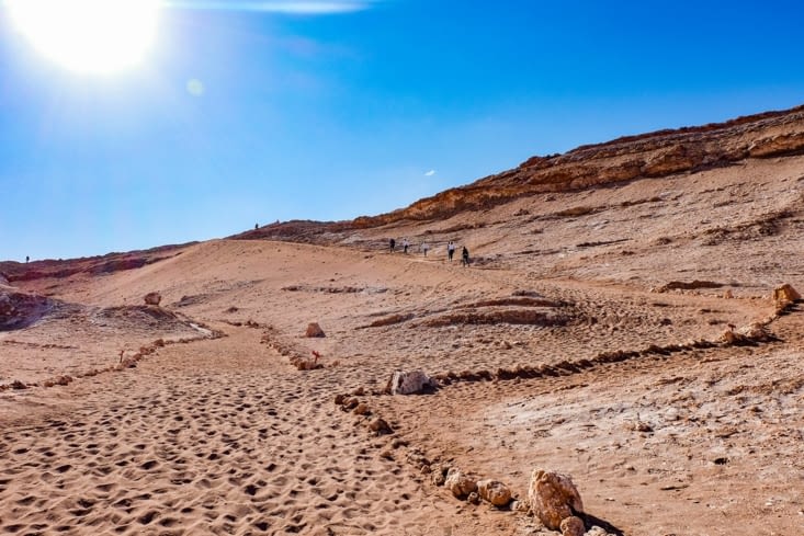 Valle de la Luna - Vers la dune de sable