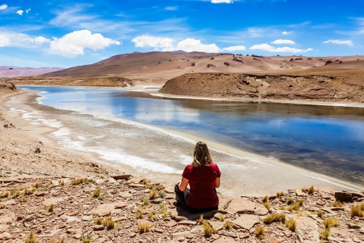 La route des salars - un canyon du Laguna Quisquiro