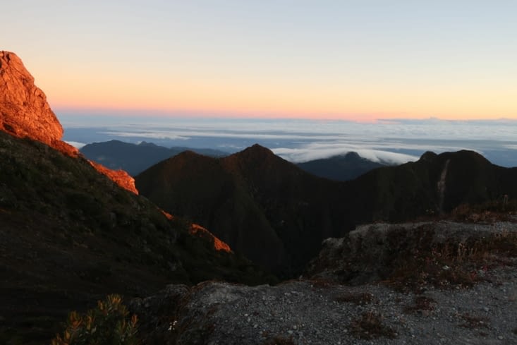 Levée de soleil du haut du Barú