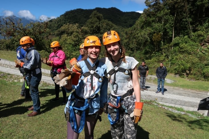 Arnachées pour la tyrolienne