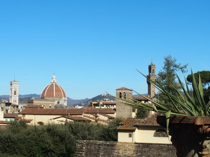 Une vue de Florence du palais Pitti