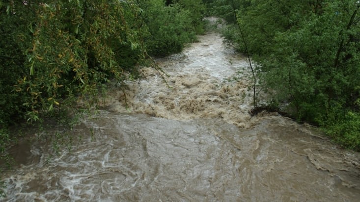 Des trombes d'eau, ont grossi les torrents