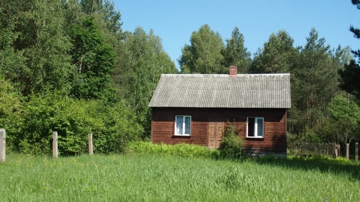 Petite maison typique. Certaines sont restaurées, d'autres à l'abandon