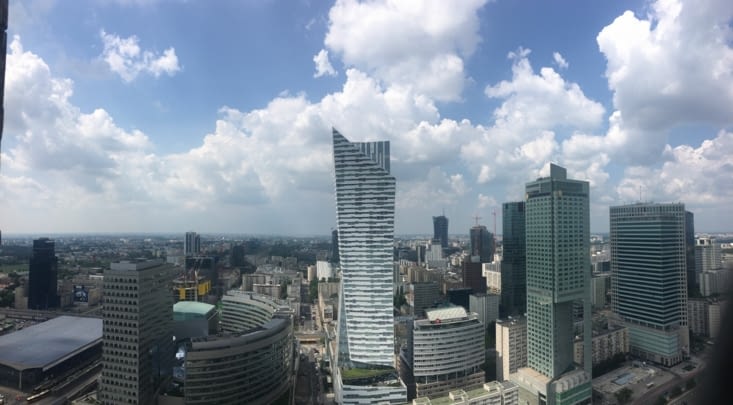 Une vue de la Varsovie du XXI me siècle