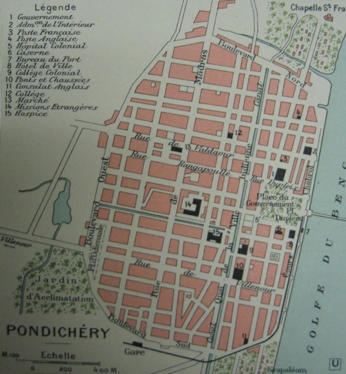 L'ancien plan de la ville