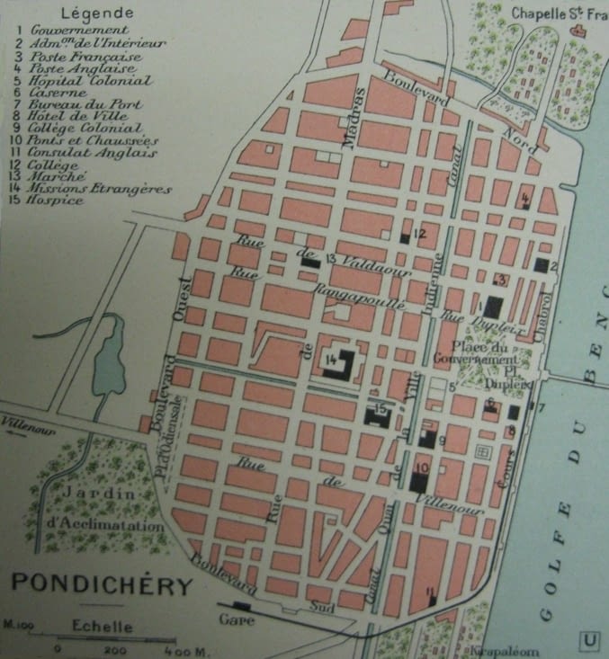 L'ancien plan de la ville